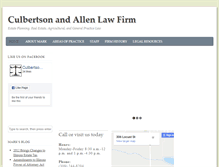 Tablet Screenshot of culbertsonandallenlawfirm.com